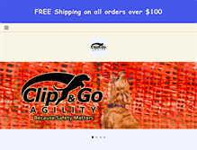 Tablet Screenshot of clipandgoagility.com